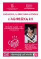 Plakat promoujący spotkanie autorskie z Agnieszką Lis